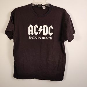 AC/DC Back in Black Rockware Concert shirt 2005 L